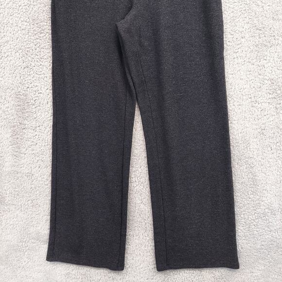 J Jill Pants Women's Small Wide Leg Elastic Waist Stretch Heathered Dark Gray - Picture 2 of 16